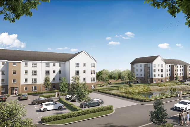 A CGI of the Mains Loan development planned by Barratt for a 15.7-acre site in Dundee.