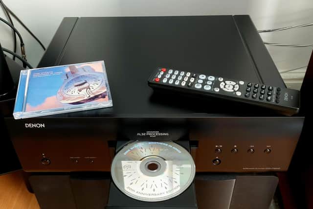 Denon's DCD-1700NE unit can play CDs as well as super audio CDs (SACDs).