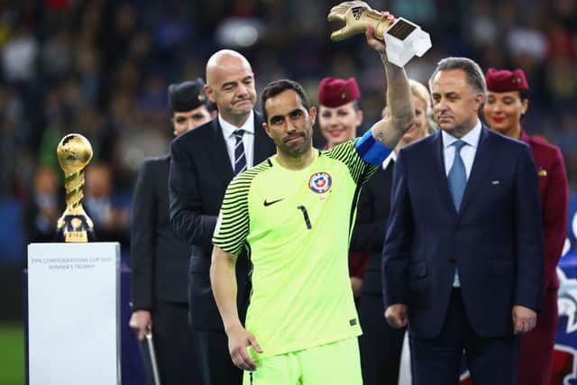 Claudio Bravo is a hugely successful Chilean goalkeeper at domestic and international level. Picture: Getty