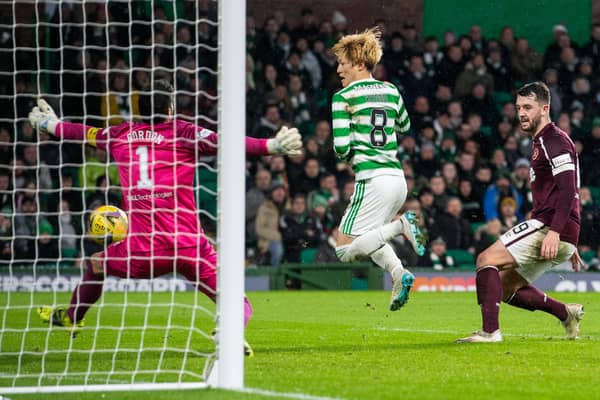 Kyogo Furuhashi's goal for Celtic against Hearts that settled the match on December 2.
