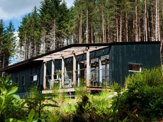 The lodges are designed to fit in with the surrounding natural landscape - and to be as ecologically friendly as possible.
