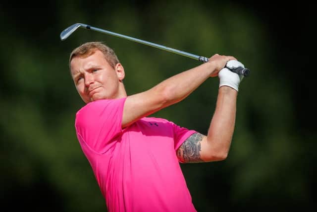 Calum Fyfe pictured playing in this year's Farmfoods Scottish Challenge supported by The R&A at Newmachar Golf Club. Picture: Kenny Smith/Getty Images.