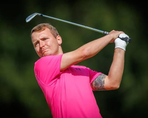 Calum Fyfe pictured playing in this year's Farmfoods Scottish Challenge supported by The R&A at Newmachar Golf Club. Picture: Kenny Smith/Getty Images.