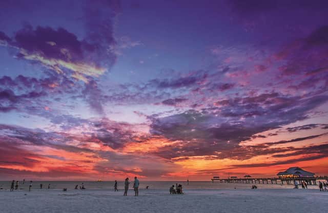 Sunset on Clearwater Beach. Picture: Visit St. Pete/Clearwater.