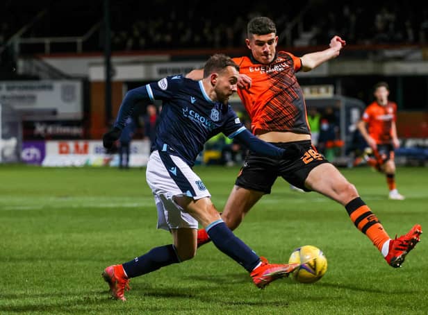 Dundee's Paul McMullan finished top of the nutmeg charts in the Premiership.  (Photo by Craig Williamson / SNS Group)