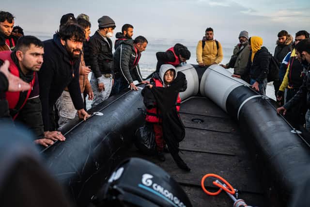 Small boat crossings of the English Channel by migrants must be stopped but human rights should not be compromised (Picture: Sameer Al-Doumy/AFP via Getty Images)