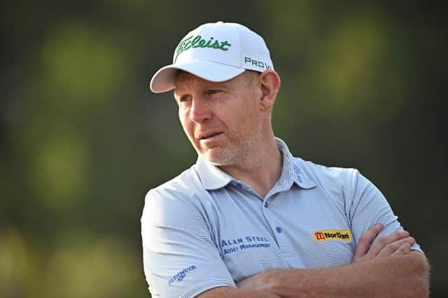 Stephen Gallacher looks on during the Hero Challenge prior to the Hero Indian Open at DLF Golf and Country Club on the outskirts of New Delhi. Picture: Stuart Franklin/Getty Images.