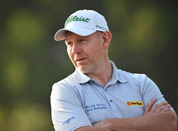 Stephen Gallacher looks on during the Hero Challenge prior to the Hero Indian Open at DLF Golf and Country Club on the outskirts of New Delhi. Picture: Stuart Franklin/Getty Images.