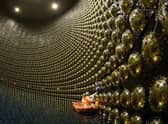 The Tokai-to-Kamioka (T2K) experiment in Japan uses the most sensitive neutrino detector on Earth (Picture: Kamioka Observatory, ICRR, The University of Tokyo.