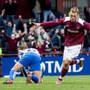 Lee Miller had a short but sweet time at Tynecastle. Picture: SNS