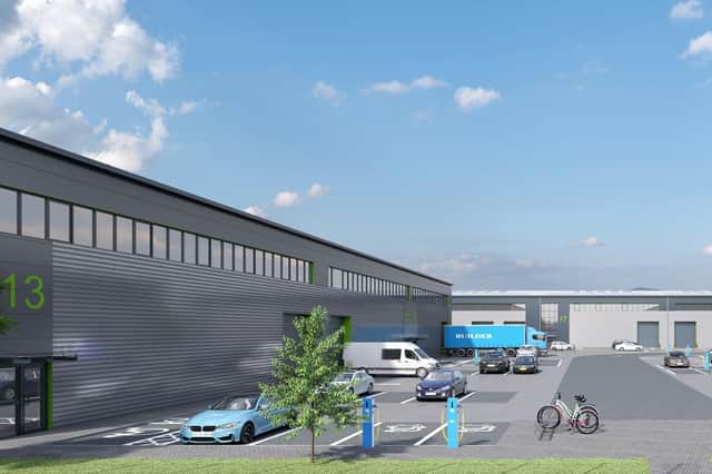 Chancerygate intends to build a 146,745 square foot urban logistics development at Sighthill, Edinburgh (CGI image).