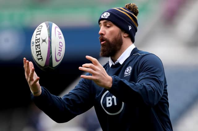 Scotland's Blade Thomson replaces Jamie Ritchie at blindside flanker. Picture: Jane Barlow/PA