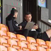 Dundee United Manager Jack Ross in the stands during a pre-season friendly match against Sunderland.