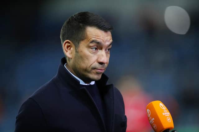 Rangers manager Giovanni van Bronckhorst is seeking to lead the Ibrox club into the last eight of European competition for the first time in 14 years. (Photo by Ian MacNicol/Getty Images)