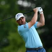 Richie Ramsay hits a tee shot during the last day of the abrdn Scottish Open in East Lothian. Picture: Mark Runnacles/Getty Images.