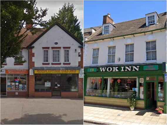 The Wok Inn and Duston Cottage have been named among the top ten Chinese takeaways in Northampton, by readers.