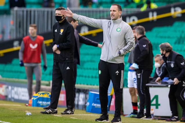 John Kennedy has been assured since stepping up to become interim Celtic manager a month ago. (Photo by Craig Williamson / SNS Group)