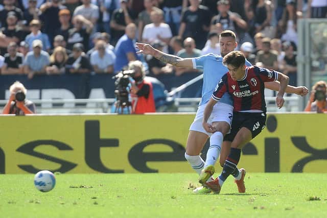 Aaron Hickey is said to be on the radar of Aston Villa.