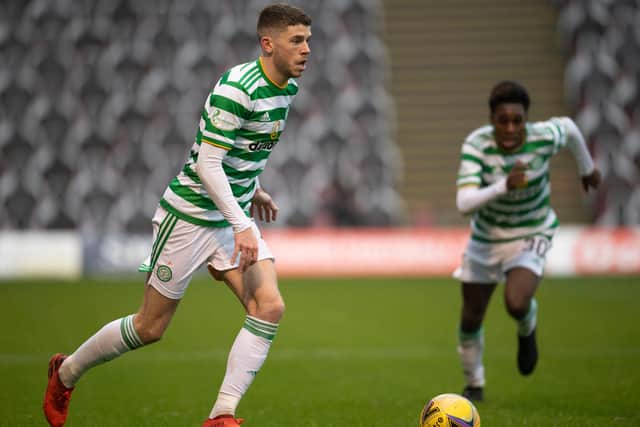 Celtic's Ryan Christie in action during the recent Scottish Premiership win over Motherwell at Fir Park (Photo by Rob Casey / SNS Group)