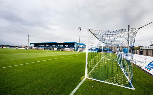 A general view of Peterhead's Balmoor stadium