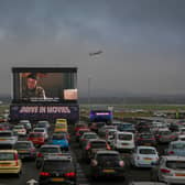 Six months of drive-in events were meant to be staged at Edinburgh Airport. Picture: Lloyd Smith