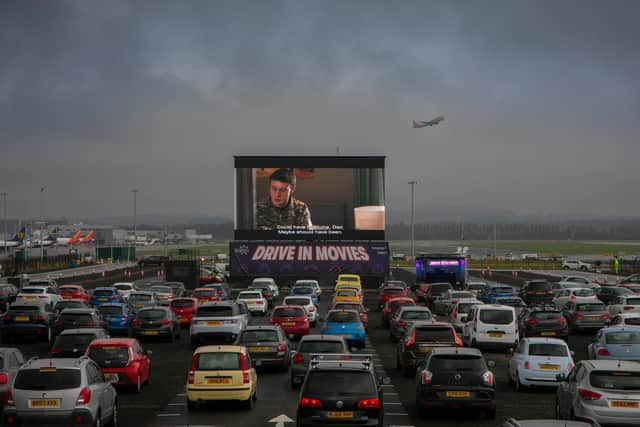 Six months of drive-in events were meant to be staged at Edinburgh Airport. Picture: Lloyd Smith