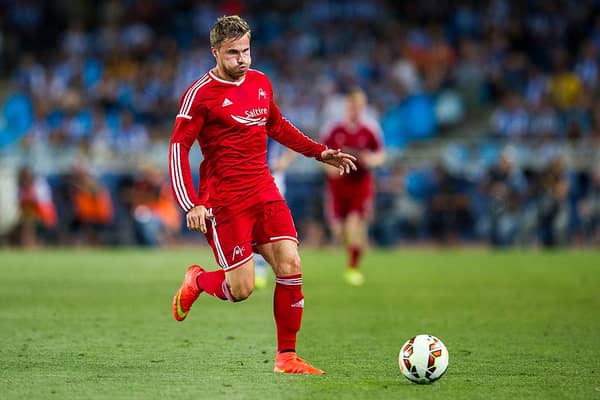 North Lanarkshire council, which owns Broadwood Stadium where Clyde play their home games, has banned David Goodwillie - pictured playing for Aberdeen in 2014 - from the ground.  (Picture: Juan Manuel Serrano Arce/Getty Images)