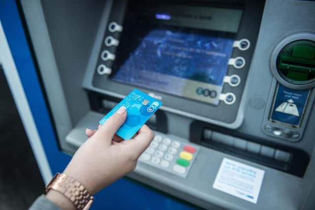 An cash machine in Motherwell was robbed of a significant sum of money on Monday.