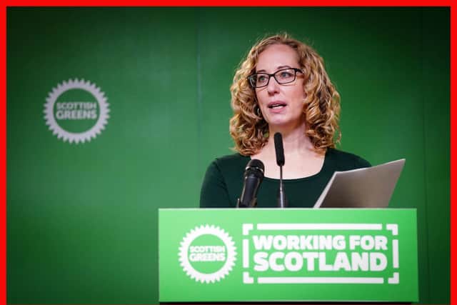 Party co-leader Lorna Slater speaking at the Scottish Green Party conference at the Stirling Court Hotel. Picture: Jane Barlow/PA Wire