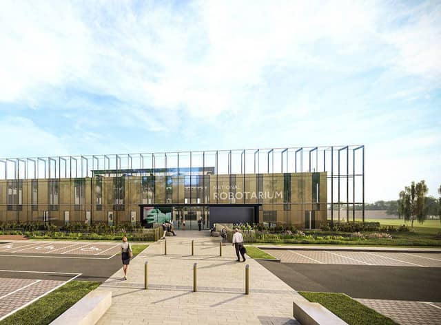 Construction is underway on The National Robotarium. Picture: submitted