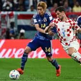 Rangers star Borna Barisic in action for Croatia during their World Cup quarter-final win over Japan. (Photo by JEWEL SAMAD/AFP via Getty Images)