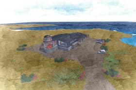An artist's impression of the new distillery planned for Gramsdale on Benbecula. PIC: Contributed.