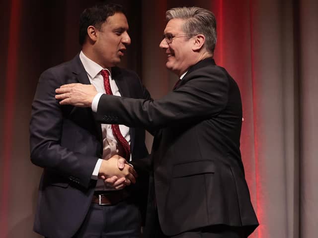 Defeat for Labour in the Rutherglen and Hamilton West byelection would be a disaster for Keir Starmer and Anas Sarwar's hopes of removing the Conservative government with Scottish help (Picture: Jeff J Mitchell/Getty Images)