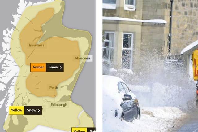The Met Office warn of 'blizzard conditions' as amber weather warning is put in place across Scotland