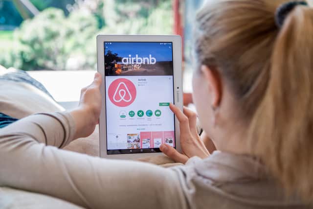 Concerns have been raised about the availability of hundreds of properties on Airbnb in Edinburgh on Hogmanay. Pic: Daniel Krason/Shutterstock