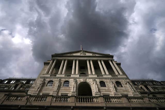The outlook for future interest rate cuts from the Bank of England, above, has become more cloudy.