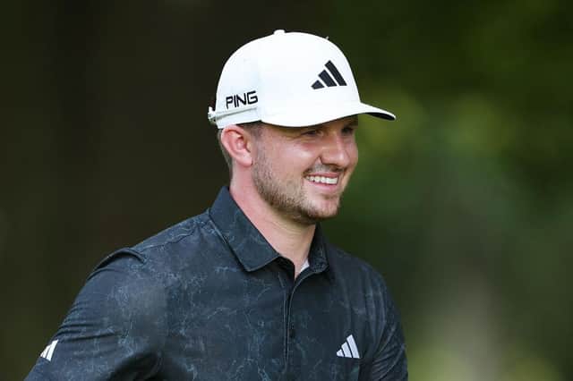 Connor Syme has good reason to smile after recording three successive top-ten finishes on the DP World Tour. Picture: Oisin Keniry/Getty Images.