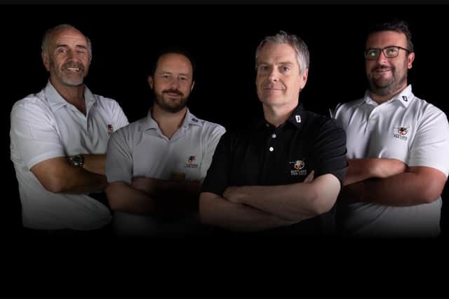 Coaches George Finlayson, Scott Finlayson, David Poulton and Ryan Campbell are excited about the relaunch of the Golf Centre of Excellence, St Andrews.