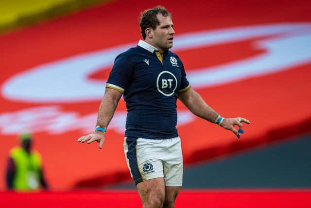 Fraser Brown injured his neck in Scotland's Autumn Nations Cup match against Ireland in Dublin in December.