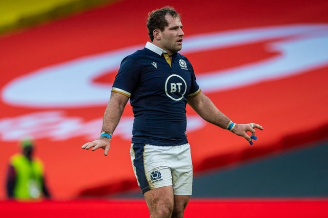 Fraser Brown injured his neck in Scotland's Autumn Nations Cup match against Ireland in Dublin in December.