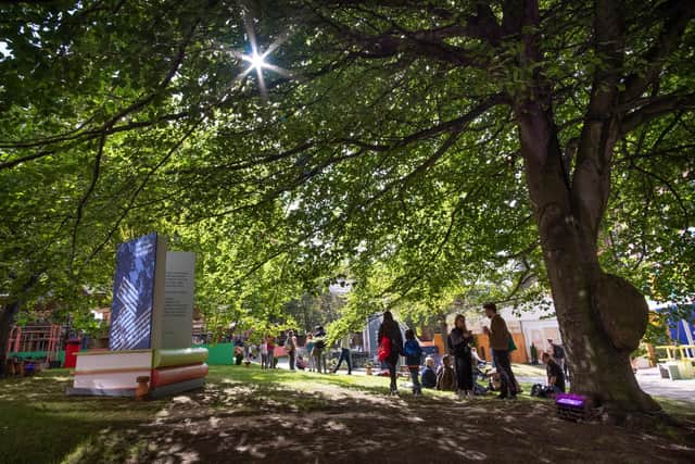 The Edinburgh International Book Festival relocated from Charlotte Square Garden in 2021. Picture: Graeme Armstrong