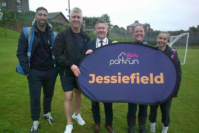 Marking the first-ever parkrun on a custodial estate in Scotland