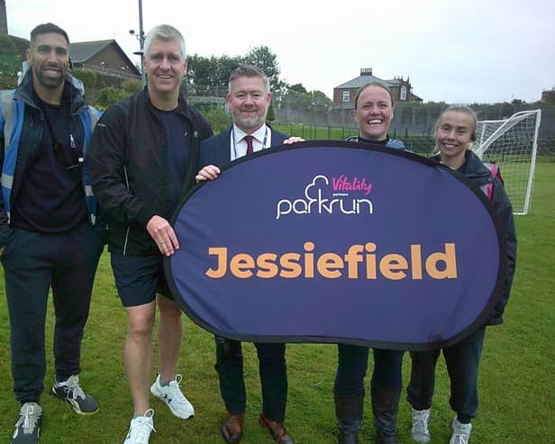 Marking the first-ever parkrun on a custodial estate in Scotland