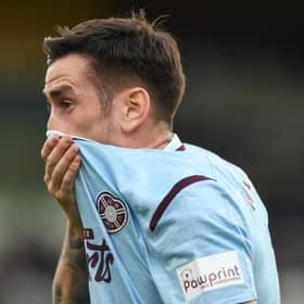 Hearts' Jamie Walker during the cinch Premiership match between Ross County and Heart of Midlothian at the Global Energy Stadium on September 18, 2021, in Dingwall, Scotland.  (Photo by Craig Foy / SNS Group)