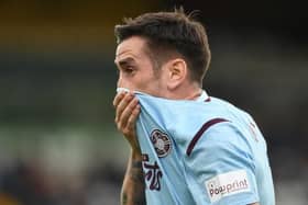 Hearts' Jamie Walker during the cinch Premiership match between Ross County and Heart of Midlothian at the Global Energy Stadium on September 18, 2021, in Dingwall, Scotland.  (Photo by Craig Foy / SNS Group)