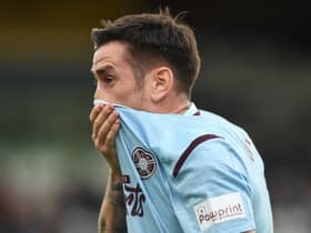 Hearts' Jamie Walker during the cinch Premiership match between Ross County and Heart of Midlothian at the Global Energy Stadium on September 18, 2021, in Dingwall, Scotland.  (Photo by Craig Foy / SNS Group)
