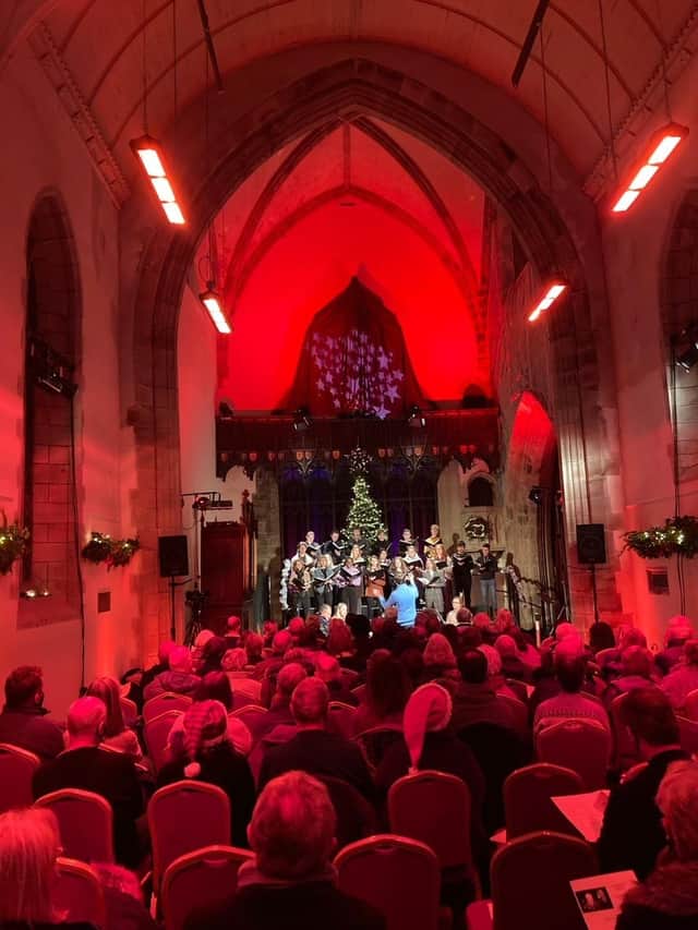 The Celebration of Christmas concert takes place on Saturday evening.