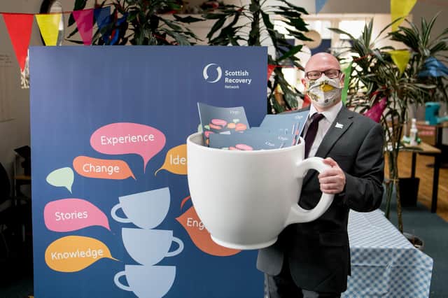 Minister for Mental Wellbeing and Social Care, Kevin Stewart MSP at the Recovery Conversation Café toolkit launch