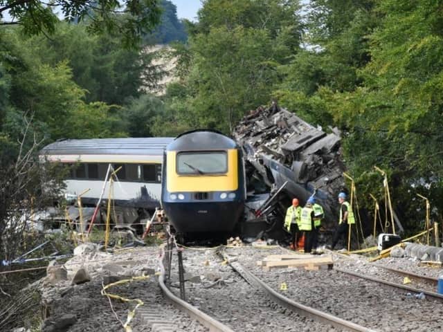 Three people were killed in the Carmont derailment on August 12 2020. Picture: RAIB