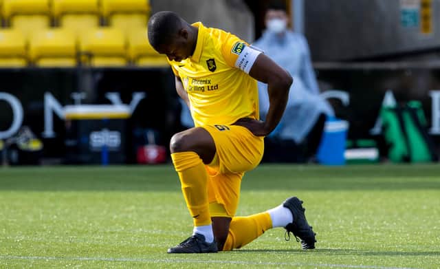 Marvin Bartley praised the Rangers support.  (Photo by Alan Harvey / SNS Group)